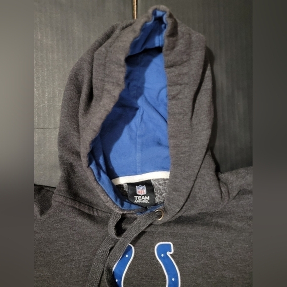 NFL Team Apparel Indianapolis Colts Dark Gray Hoodie Size XL - Picture 2 of 10